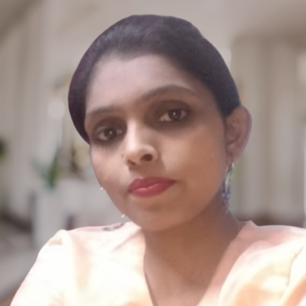 Portrait of Sarah Patel, Marketing Manager, a professional woman with medium-length hair and a bright smile